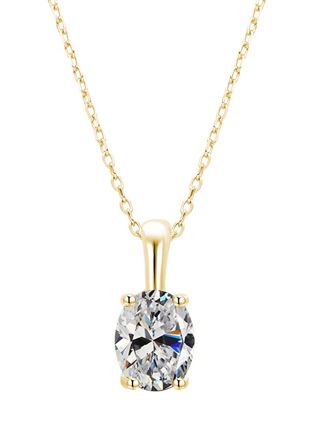 Lykka Symbols Birth stone necklace april 42+3cm