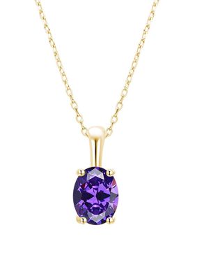 Lykken Symbols Birth stone necklace june 42+3cm
