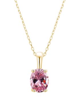 Lykken Symbols Birth stone necklace october 42+3cm