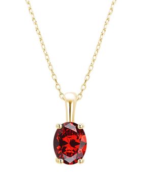 Lykken Symbols Birth stone necklace january 42+3cm