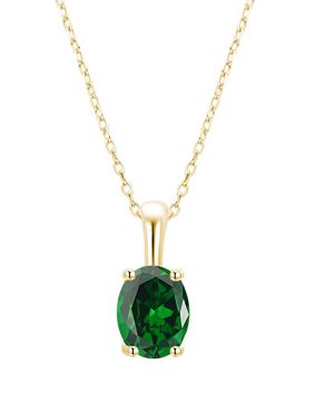 Lykken Symbols Birth stone necklace may 42+3cm
