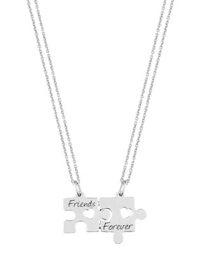 Lykka Symbols Friends forever split friends necklace