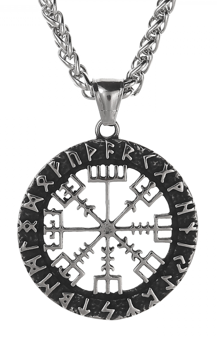 Lykka Viking necklace 60 cm 3.8 x 3.8 cm