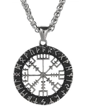 Lykken Viking necklace 60 cm 3.8 x 3.8 cm