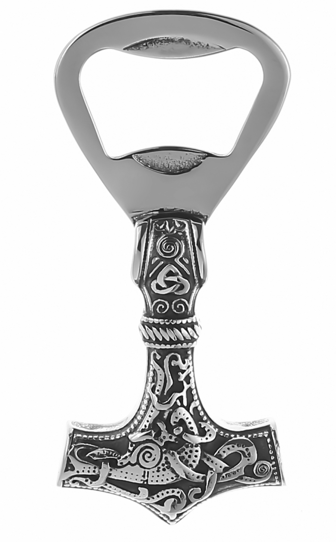 Lykka Viking steel bottle opener 70 x 31 mm