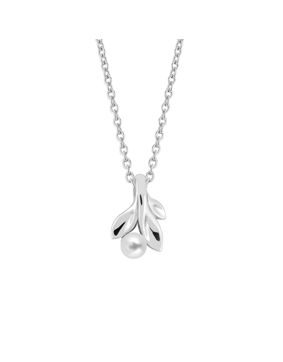 Lykken silver pearl necklace 45 cm