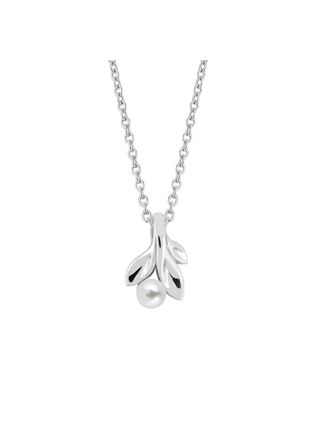 Lykken silver pearl necklace 45 cm