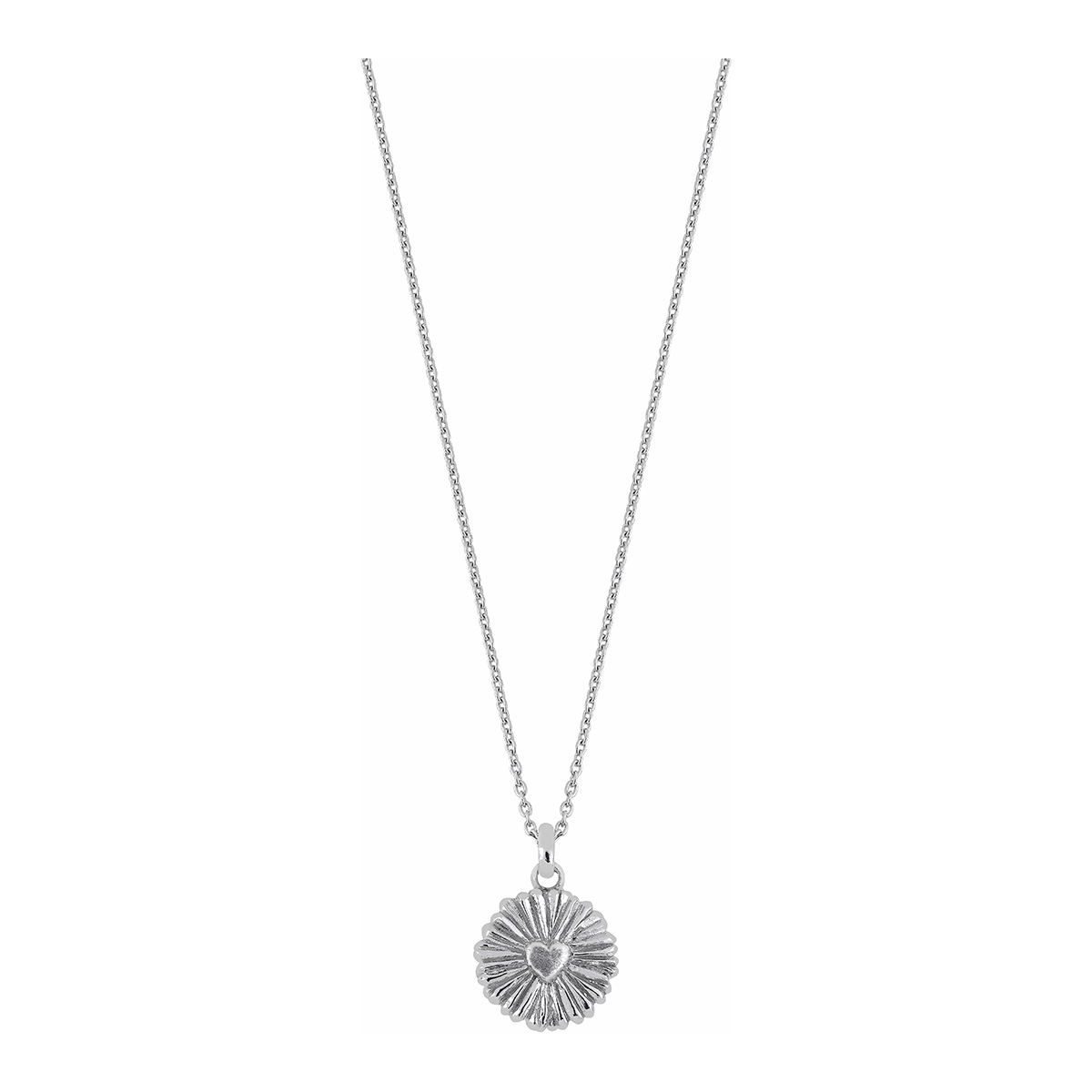 Lykken silver heart necklace 42 + 3 cm
