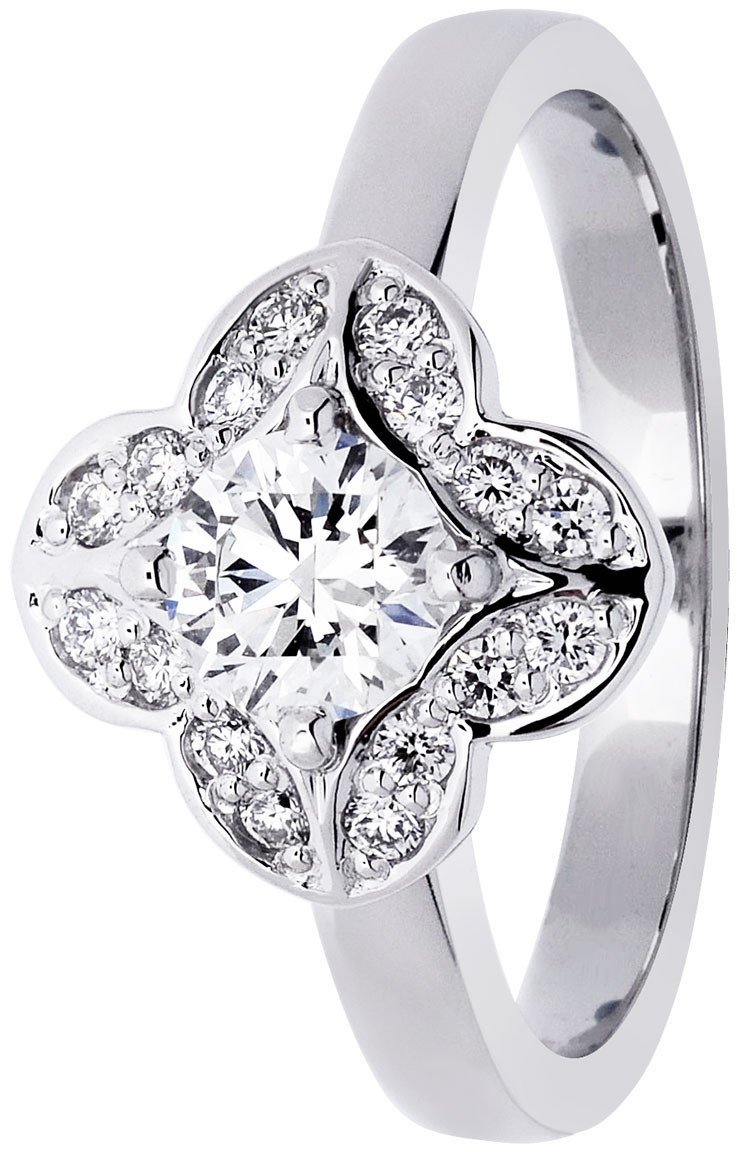 Festive Magnolia 527-061-VK halo-diamond ring