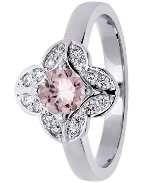 Festive Magnolia 527-061M-VK halo-diamond ring