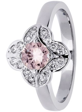 Festive Magnolia 14-527-061M-VK-HSI1 halo-diamond ring