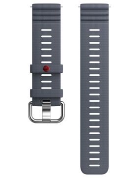 Polar gray Premium silicone watch strap 22 mm S-L