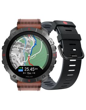 Polar Grit X2 Pro Titanium Leather Bronze M/L