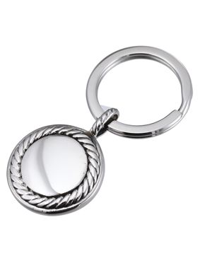Lykka Strong silver-colored coin key ring