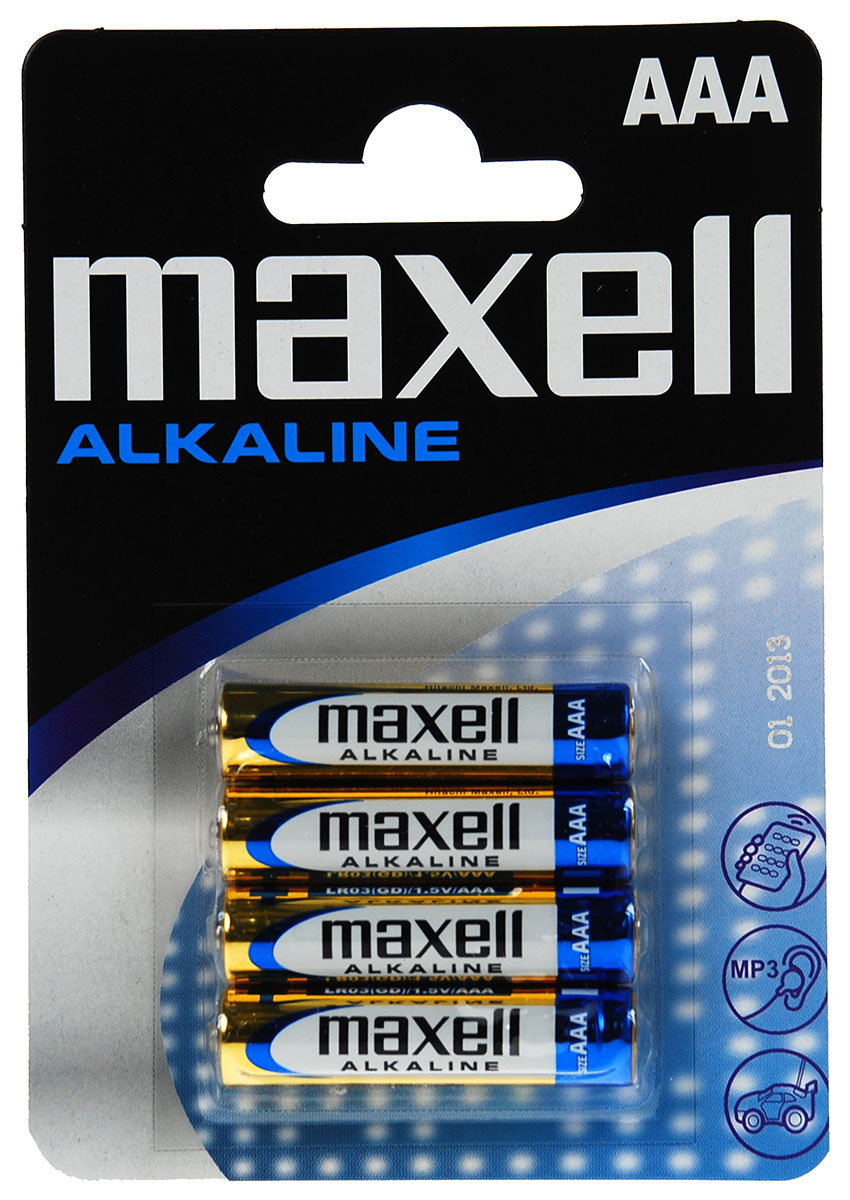 Maxell LR03 (AAA) Batteries 4-Pack