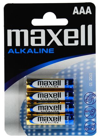 Maxell LR03 (AAA) Batteries 4-Pack