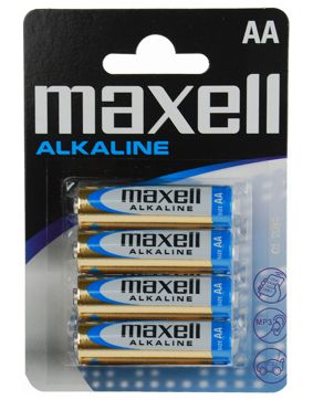 Maxell LR06 (AA) Batteries 4-Pack