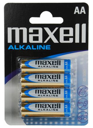 Maxell LR06 (AA) Batteries 4-Pack