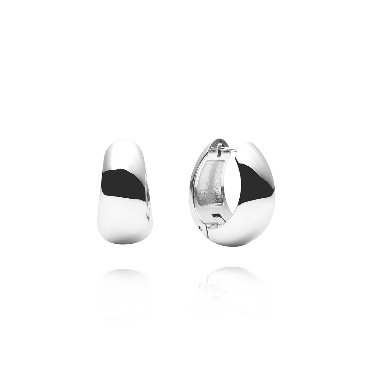 Mockberg Aura Bold Silver Hoops MB0664