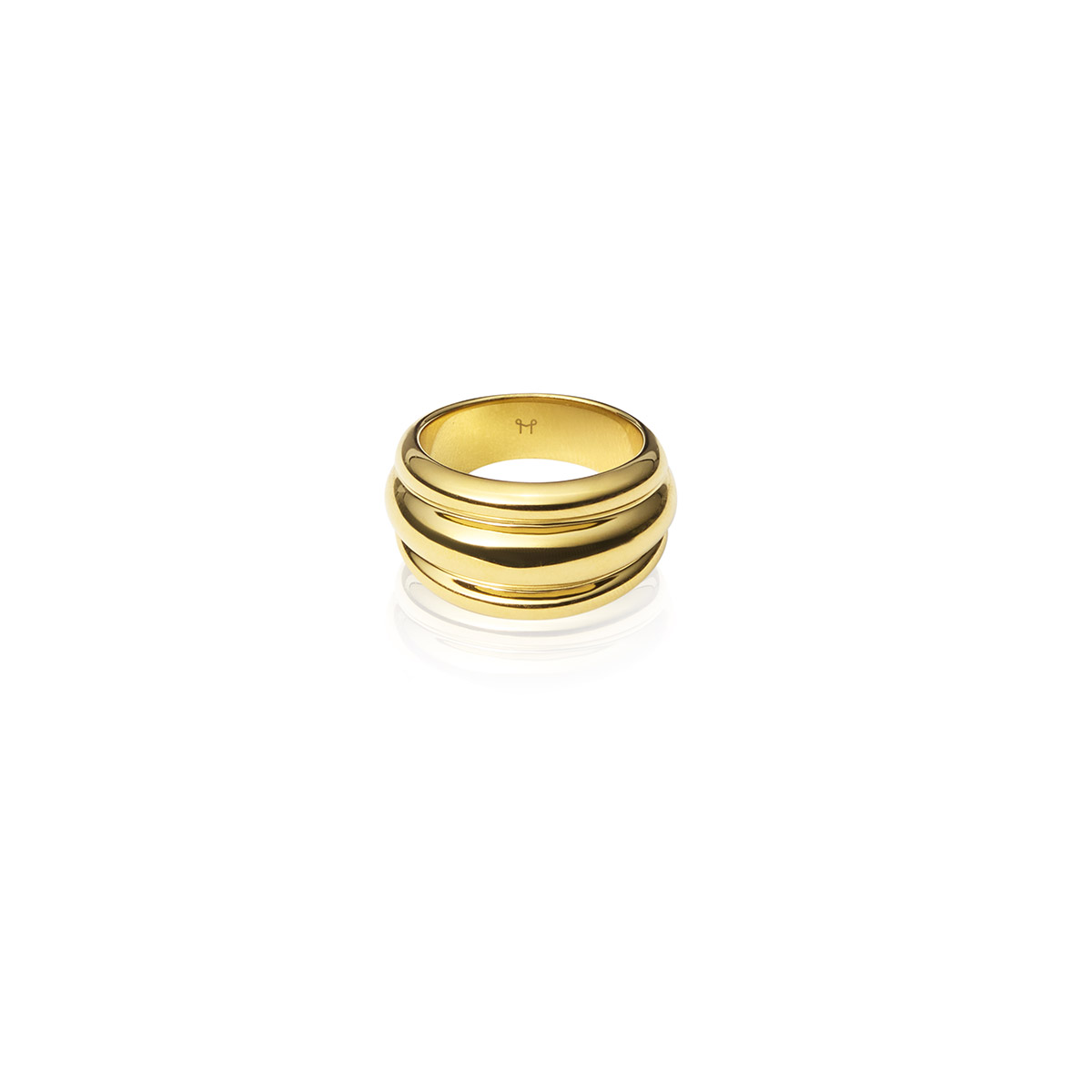 Mockberg Deco Ribbed Gold sormus #54 MB0679