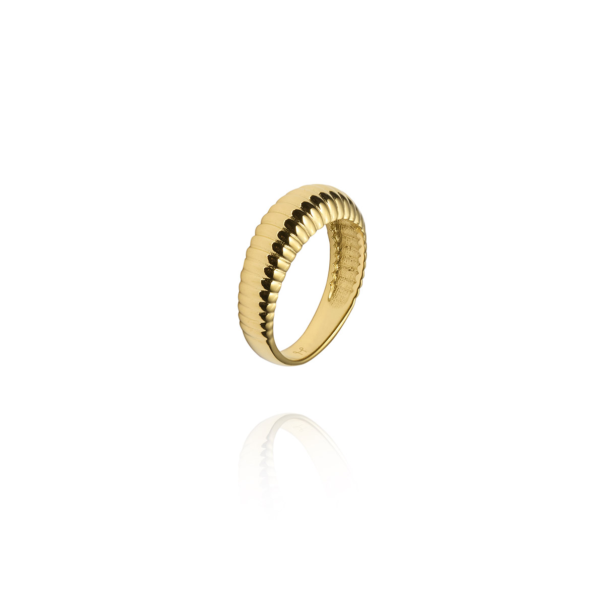 Mockberg Retro Ribbed Gold sormus #54 MB0691