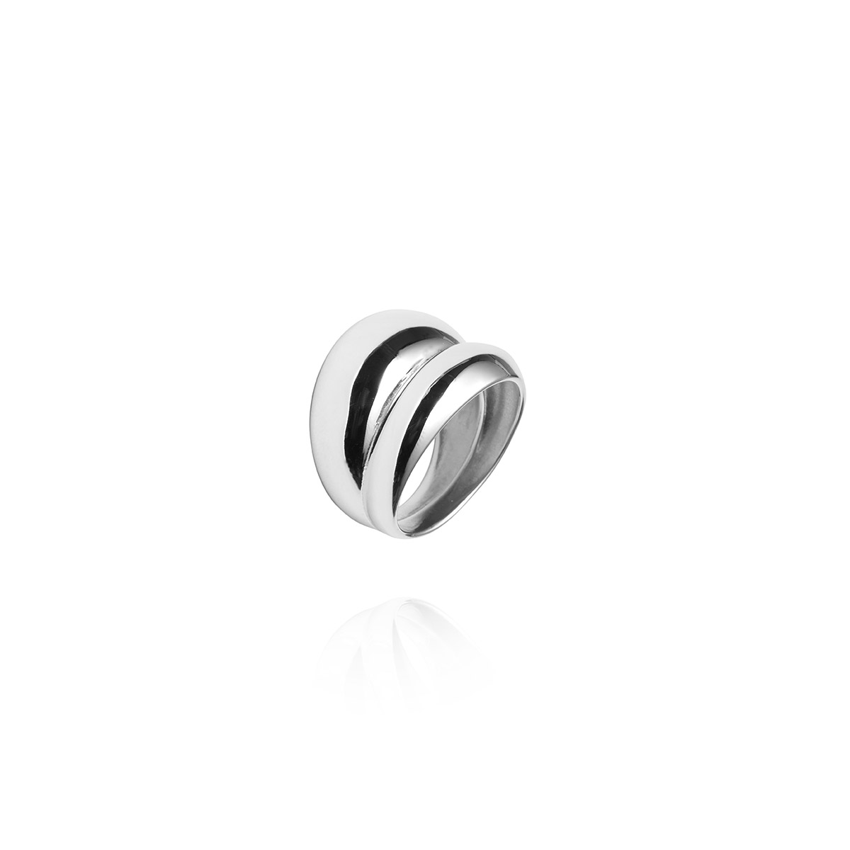 Mockberg Rebel Double Silver sormus #52 MB0720
