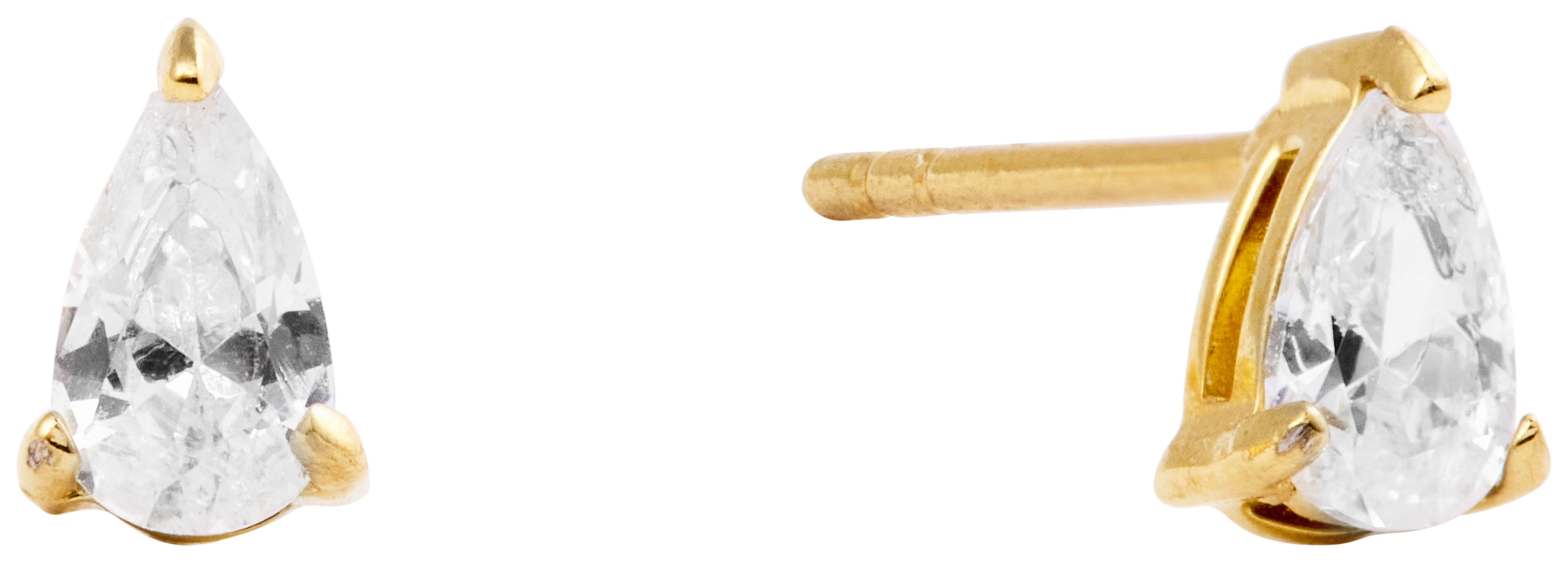 Mockberg Belle Gold Small earrings White MB0829