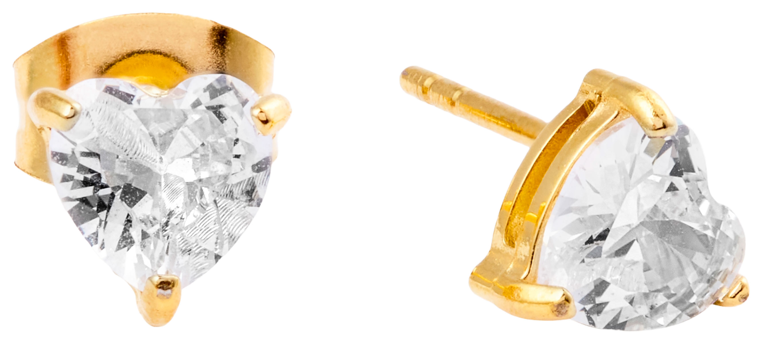 Mockberg Bonne Gold earrings white MB0843