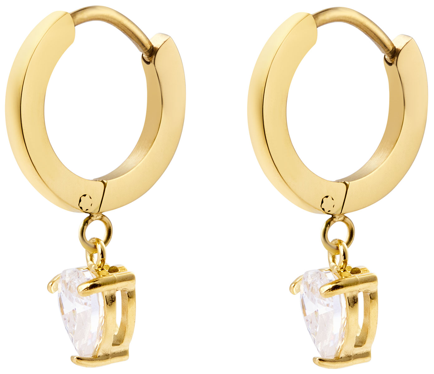 Mockberg Bonne Gold Hoops white MB0844