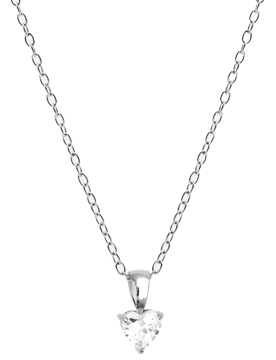 Mockberg Bonne Silver necklace white MB0845