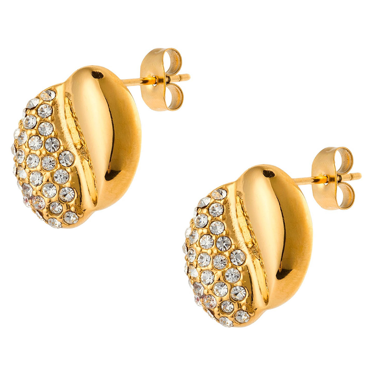 Mockberg x Kenza Eve golden steel earrings MB1853