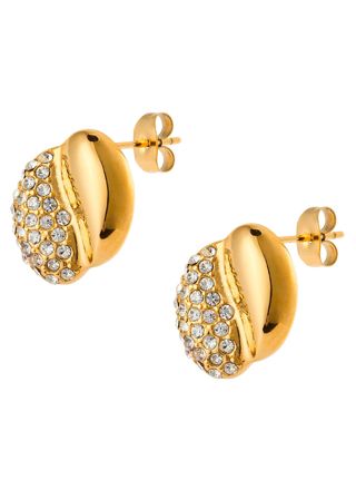 Mockberg x Kenza Eve golden steel earrings MB1853