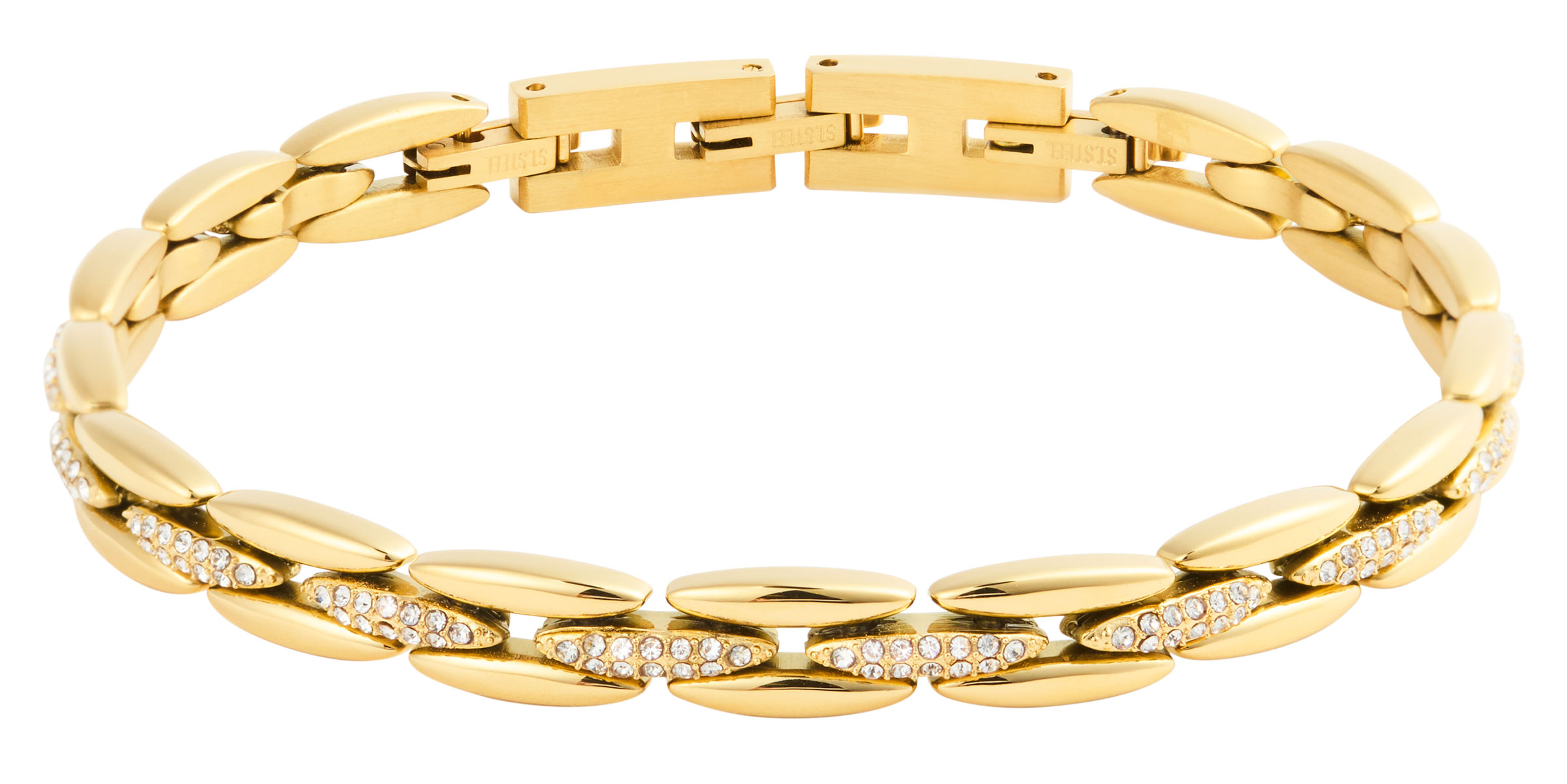 Mockberg x Kenza Illume golden steel bracelet pieni MB1917