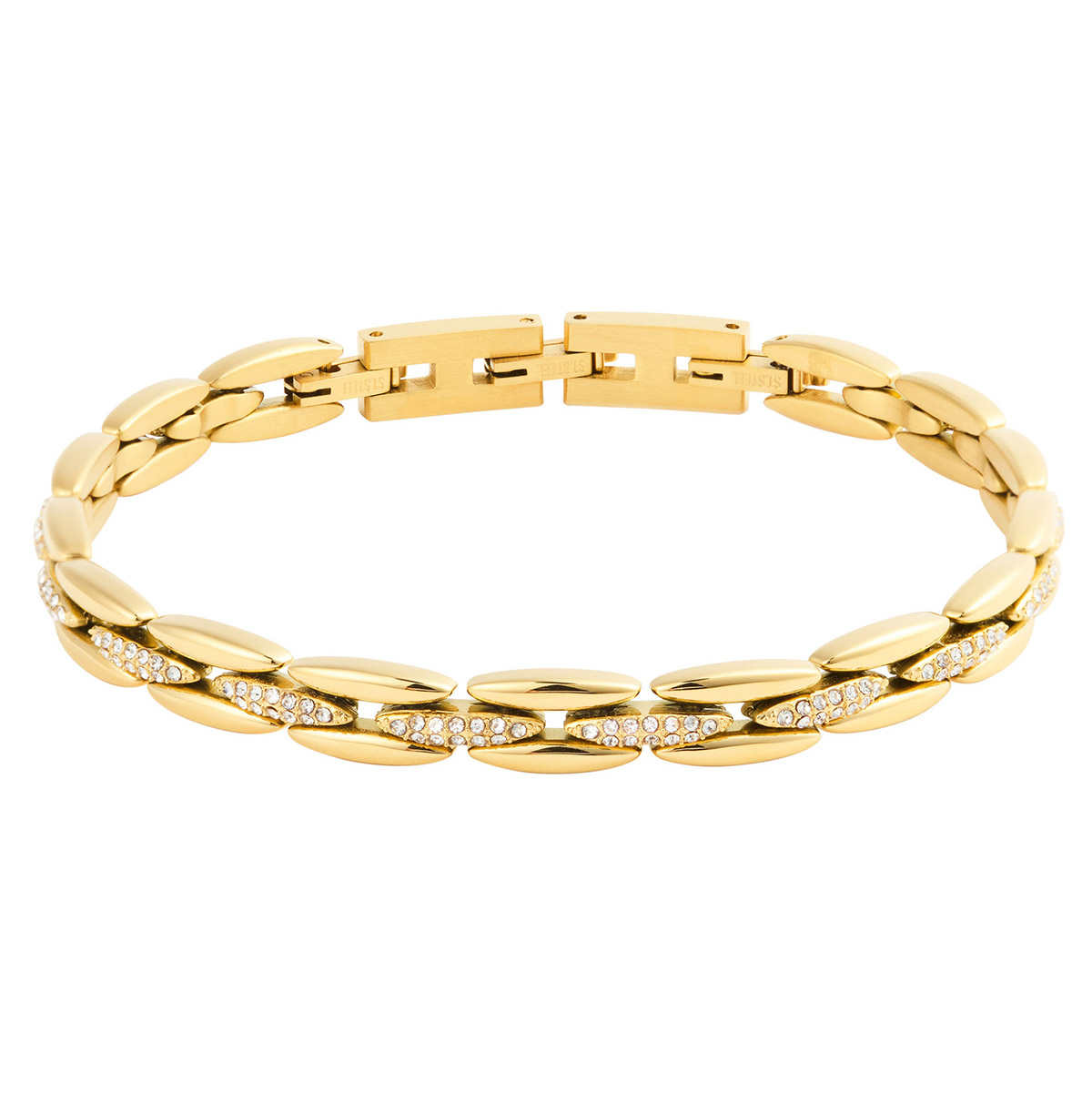 Mockberg x Kenza Illume golden steel bracelet