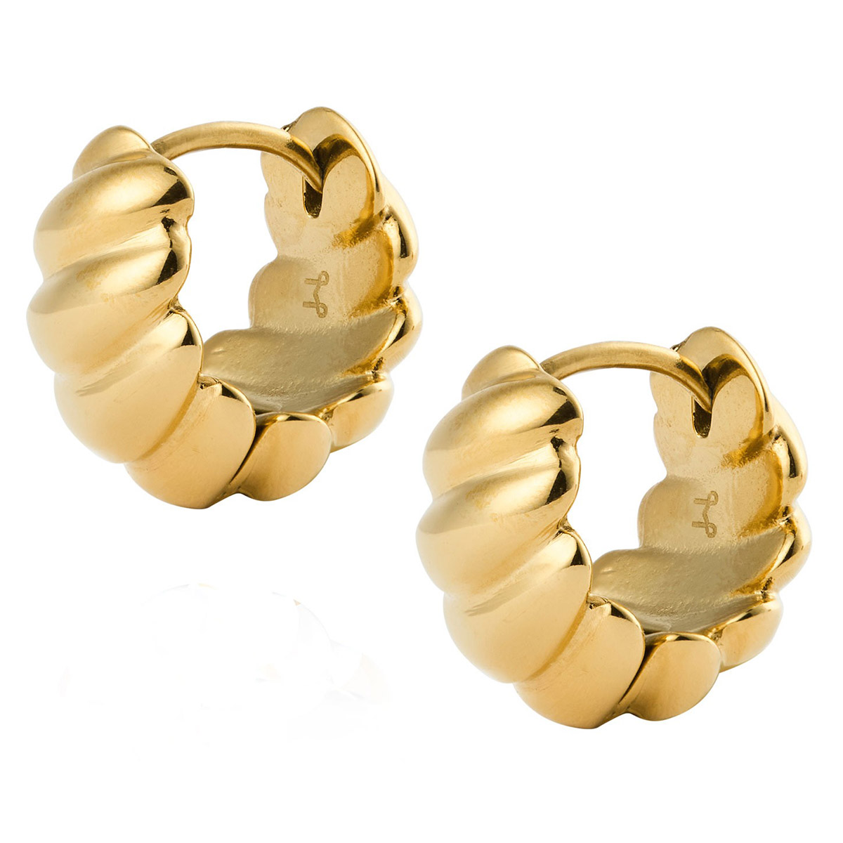 Mockberg x Kenza Seléne golden steel earrings MB1921
