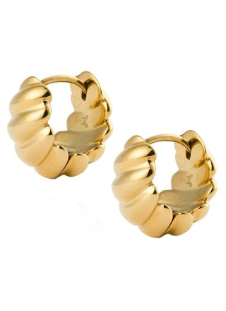 Mockberg x Kenza Seléne golden steel earrings MB1921