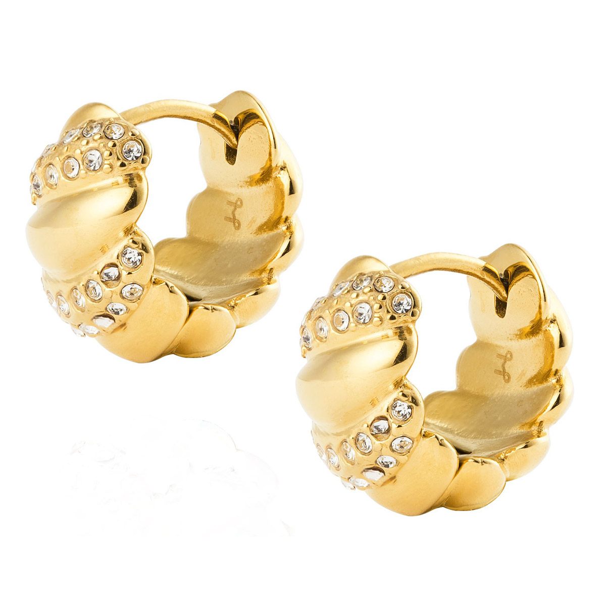 Mockberg x Kenza Noela golden steel earrings MB1923