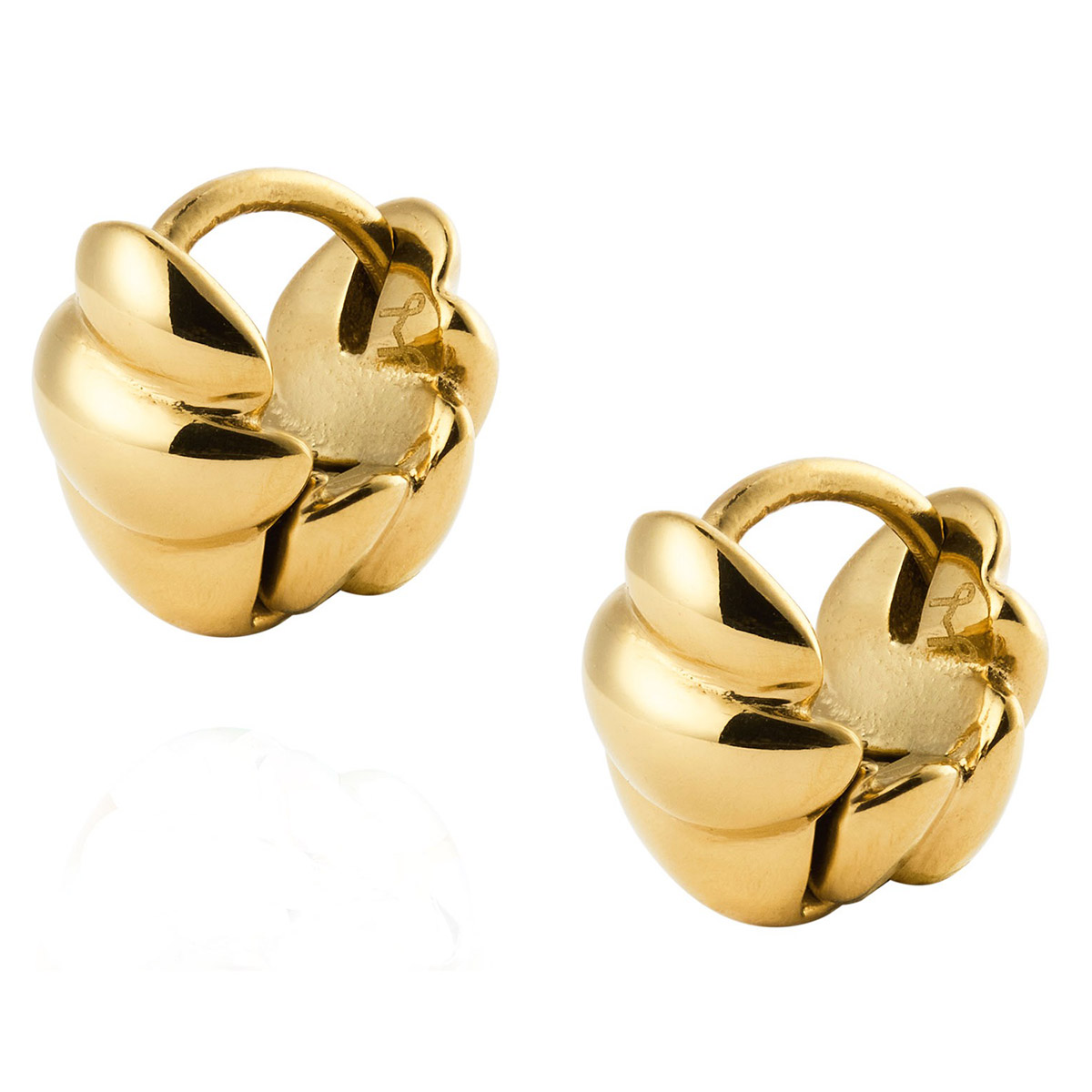 Mockberg x Kenza Seléne golden steel earrings MB1925