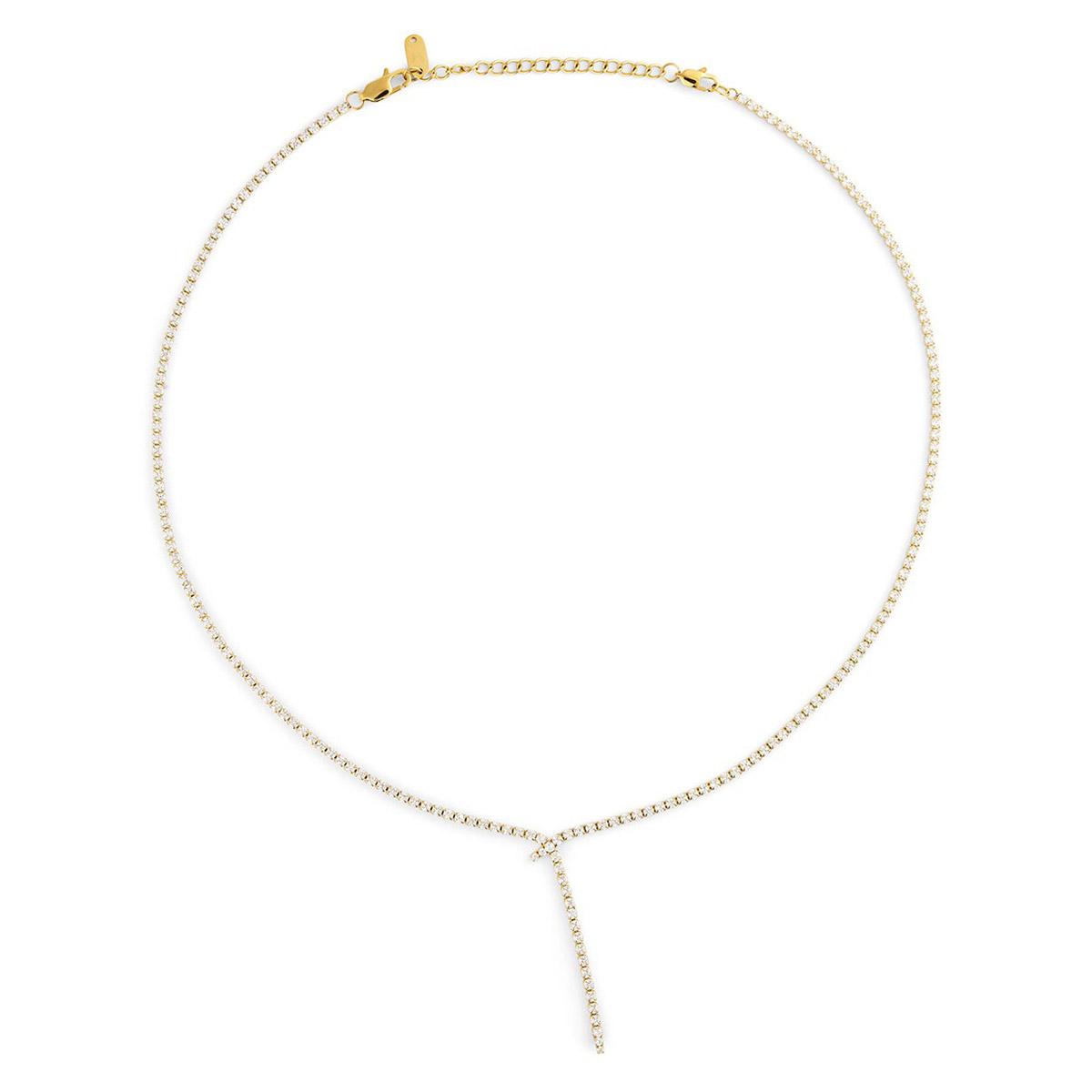 Mockberg x Kenza Eve golden steel necklace MB1928