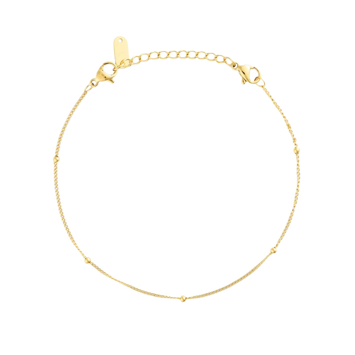 Mockberg Beaded Chain golden bracelet