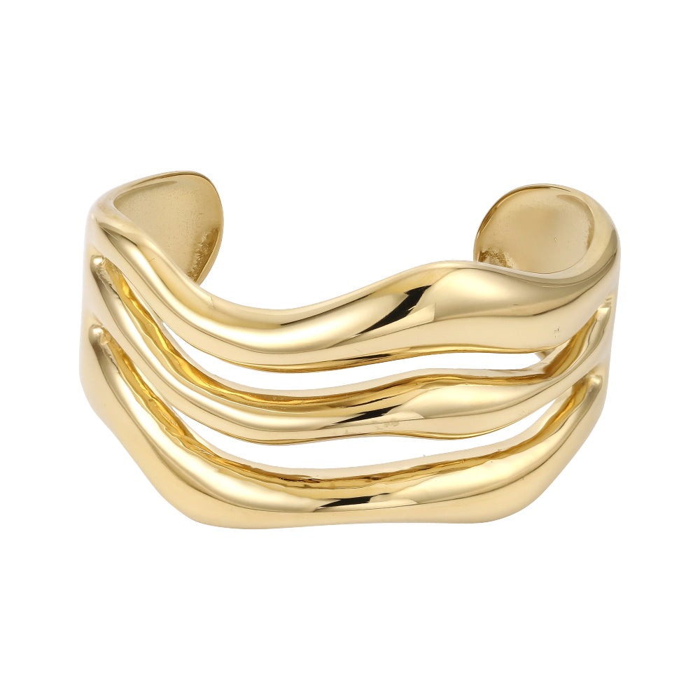 Lykka Trend gold-plated steel bangle