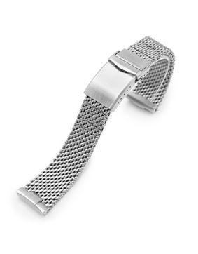 MiLTAT Curved End Massy Mesh watch band for Seiko Turtle MC221820B007B