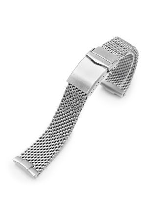 MiLTAT Curved End Massy Mesh watch band for Seiko Turtle MC221820B007B