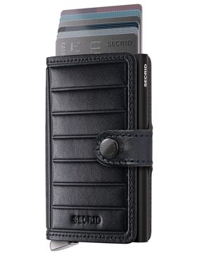 Secrid Premium Miniwallet Emboss Lines Black+