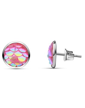 Hopeapuro Ariel 8 mm earrings