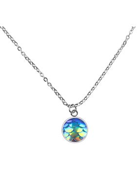 Hopeapuro wawe 8 mm pendant