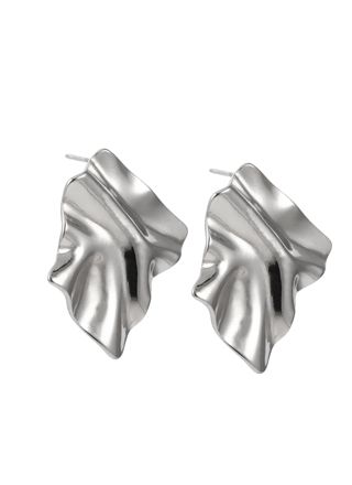 Lykka Strong wave steel earrings