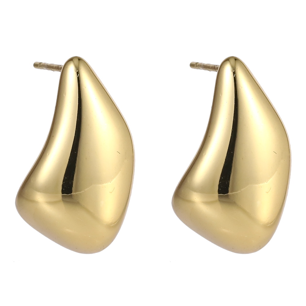 Lykka Trend gold-plated steel drop earrings