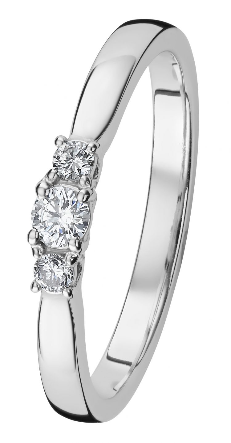 Kohinoor Mia diamond ring white gold 033-414V-14