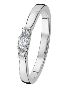 Kohinoor Mia diamond ring white gold 033-414V-14